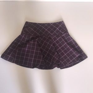 RARE Y2K Plaid Bebe Skirt Purple